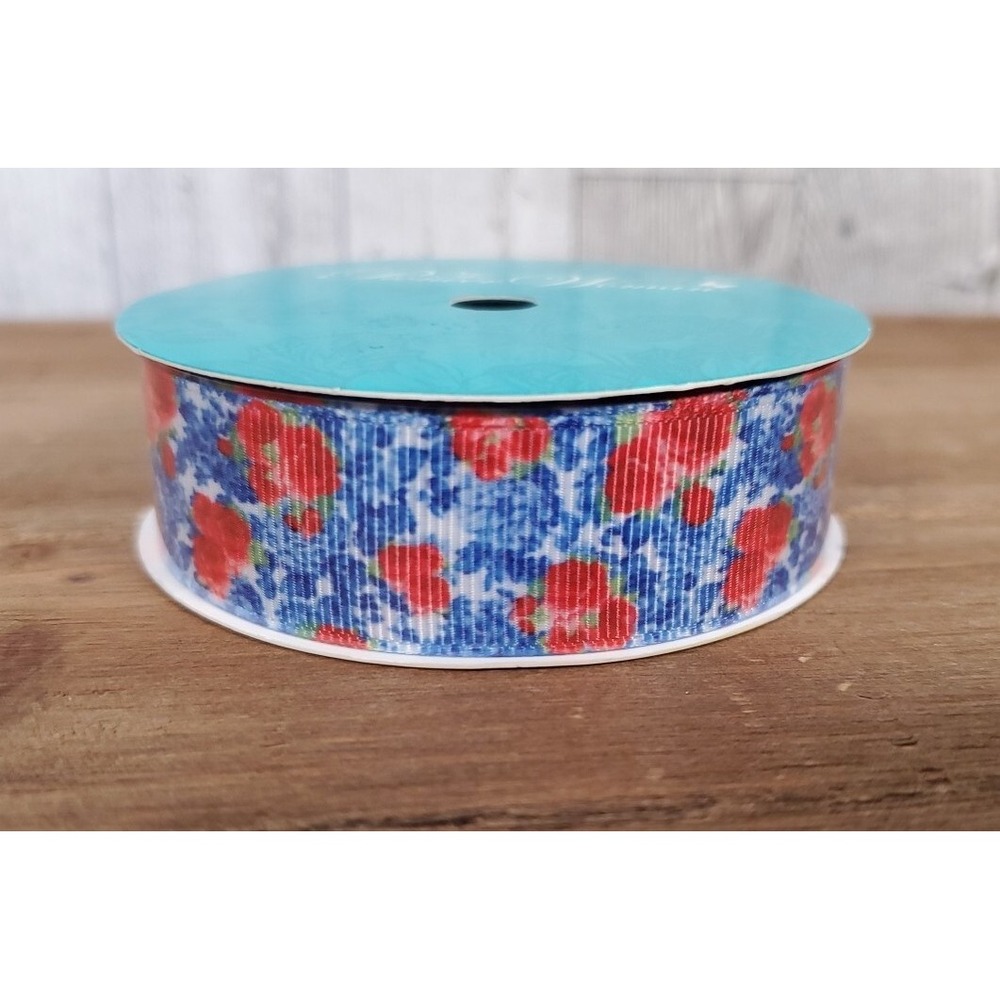 Pioneer Woman Ribbon Heritage Floral 7/8" x 3 Yards Sealed NEW